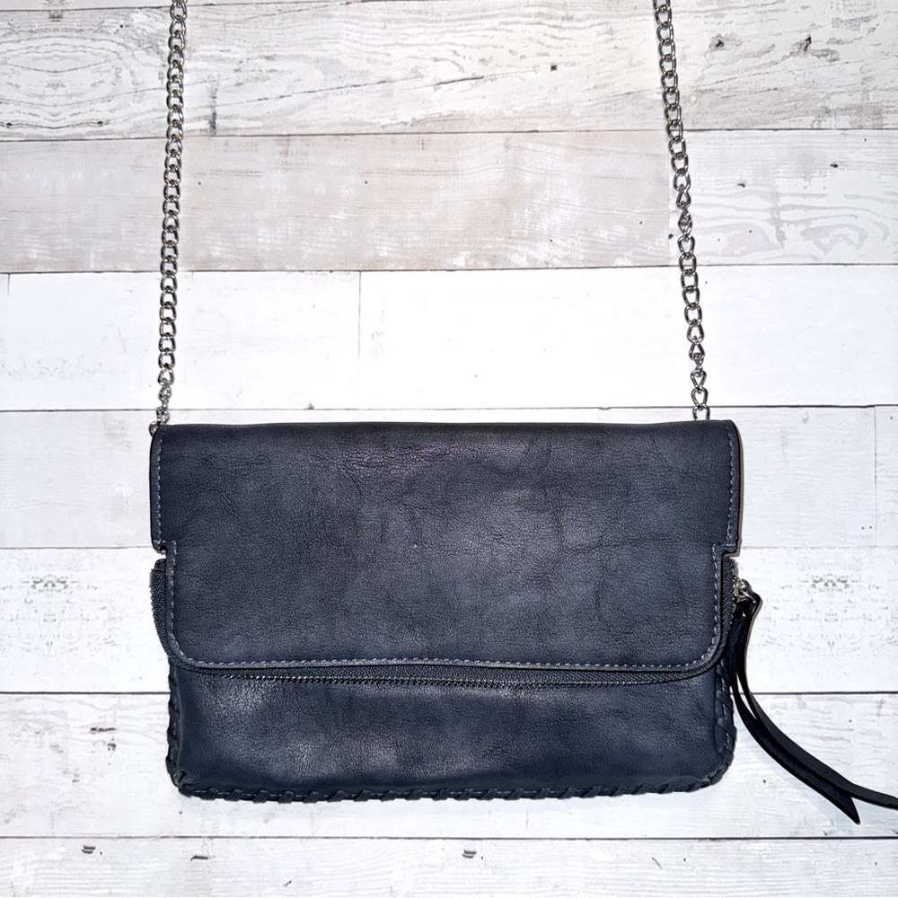 Urban Expressions Vegan Leather Maison Whipstitch Trim Purse, Crossbody